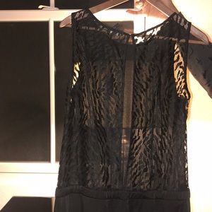 NWT BcBg satin and lace jumpsuit.